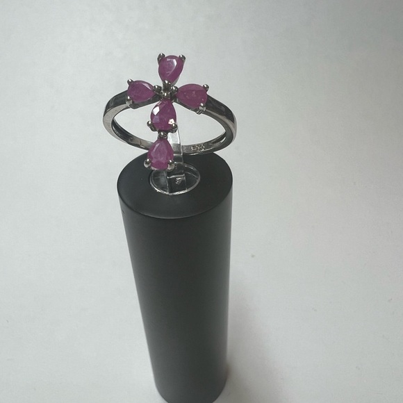 New Real Ruby 925 SS Ring - Picture 2 of 4